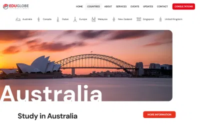 We connected students with study abroad counselors - Création de site internet
