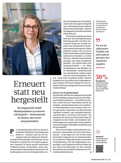Public Relations, Blog & LinkedIn for Vanguard AG - Öffentlichkeitsarbeit (PR)