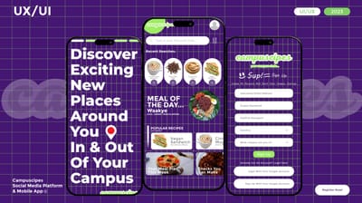 UI/UX for Campuscipes (Campus Recipes) - Branding & Positionering