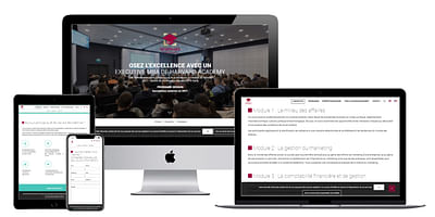Création du site Web de l'EMBA Harvard Paris - Création de site internet