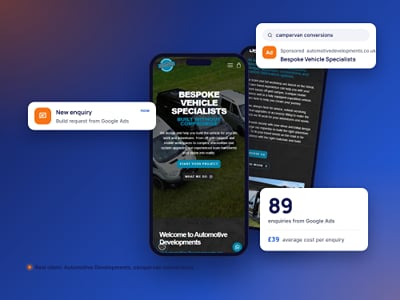 Google Ads that delivered 89 enquiries at £39 each - Online Advertising
