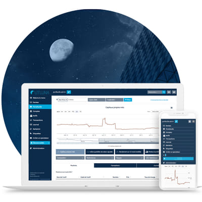 UTLUNA, Application de trading sur mesure - Webanwendung