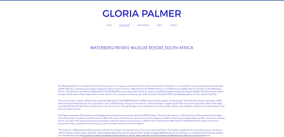 Gloria Palmer - Website Creatie