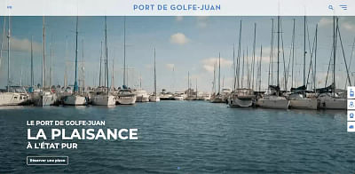 Création du site web du Port de Golfe-Juan - Ergonomy (UX/UI)