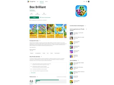 Bee Brilliant , Jeu en application mobile - App móvil