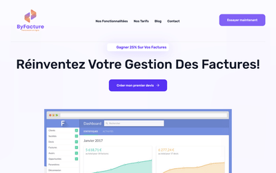 Byfacture - développement d'un SaaS de facturation - Stratégie digitale