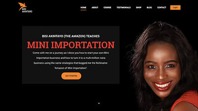 Mrs Bisi Akintayo's Project - Website Creation