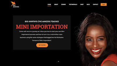 Mrs Bisi Akintayo's Project - Website Creation