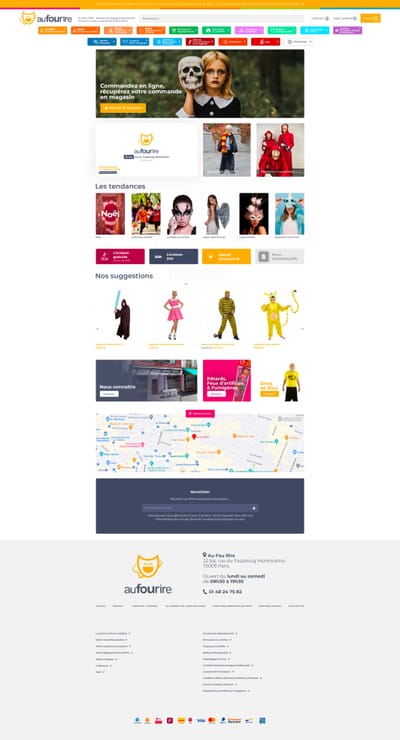 Migration E-commerce complète, optimisation SEO aufourire.com - Création de site internet
