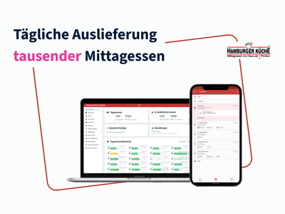 Komplettlösung Fahrer-App für Essens-Lieferdienst - Mobile App