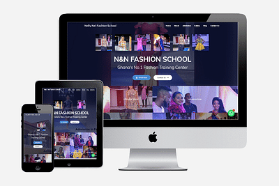 Website Design for a Fashion School - Creación de Sitios Web