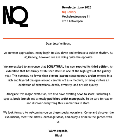 Social Media & newsletters for NQ Gallery - Social Media
