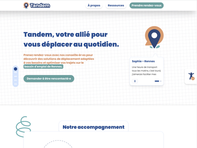 Tandem Mobilités - Création de site internet