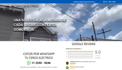 Cercos Eléctricos - Creación de Sitios Web