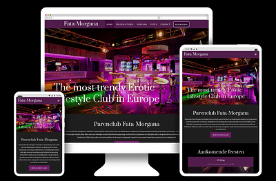 Wordpress website voor parenclub Fata Morgana - Website Creatie