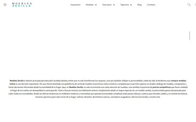 Tienda online para Muebles Sevilla - E-commerce