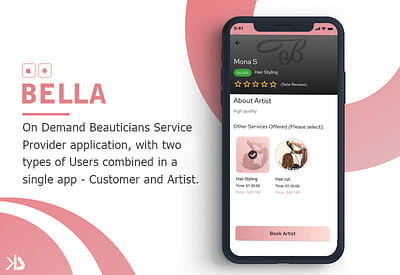 On-Demand Beauticians Service Provider App - Mobile App
