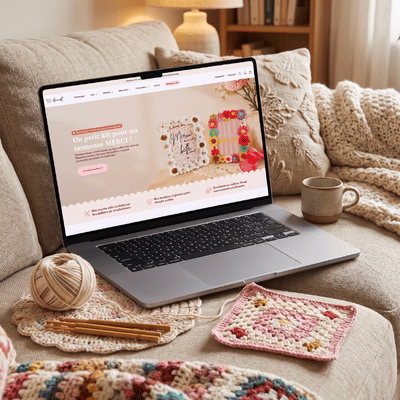 Création de site e-commerce pour AnnaB Crochet - Website Creation