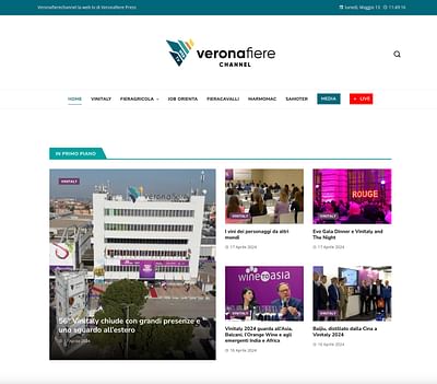 Veronafierechannel.it - Website Design & Video - Produzione Video