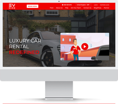 EvHire - Creazione di siti web