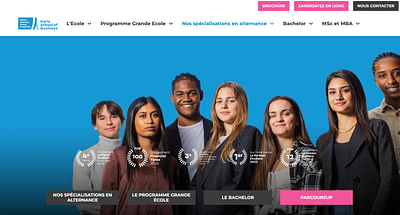Stratégie d'email marketing pour une école - Création de site internet