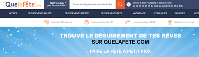 QUE LA FETE - Création de site internet
