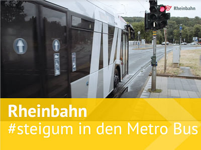#steigum in die neuen Metro Busse der Rheinbahn - Öffentlichkeitsarbeit (PR)