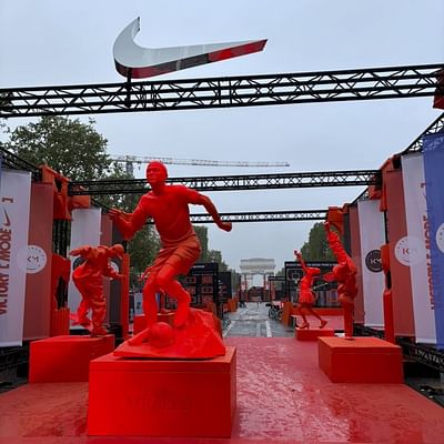Réalisation de statues XXL pour une activation de marque NIKE - 3D