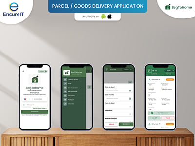 BagToHome - Peer-to-Peer Parcel Shipping App - Mobile App