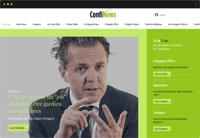 Confinews - Création de site internet