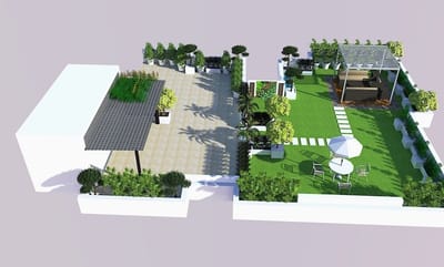 3D Product Modeling for Terrace Garden - 3D