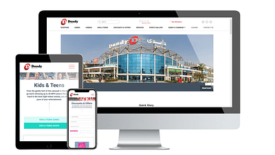 Dandy Mega Mall website design and development - Innovation