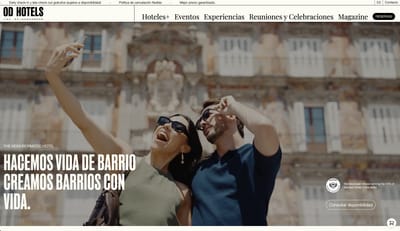 OD Hotels Website - Creación de Sitios Web