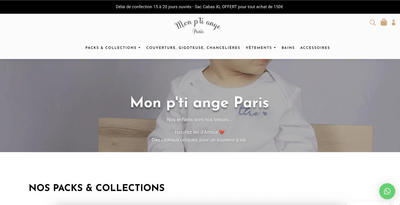 Refonte du site Mon Pti Ange Paris - E-Commerce