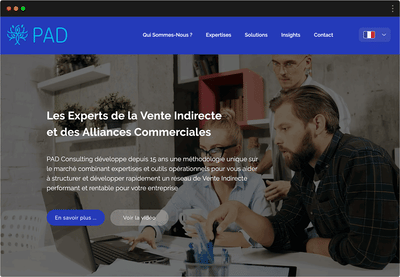 PAD Consulting - Création de site internet