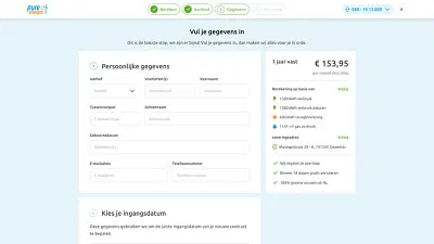 Pure Energie: From green ambition to pure results. - Web Applicatie