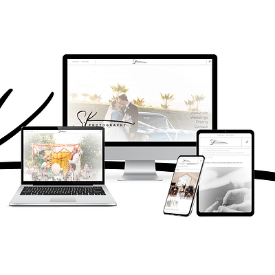 Elegant Web Design for SK Photography - Website Creation