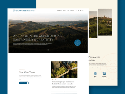 Oenotated Travel - Web Design & Development - Website Creation