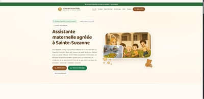 Site internet d'une assistante maternelle à Sainte-Suzanne - Website Creation