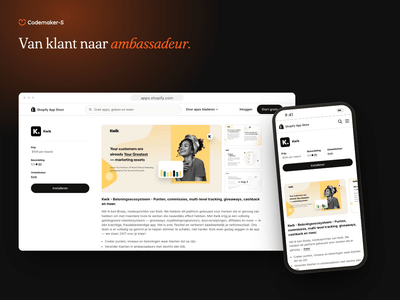 Kwik - Shopify App / Web Applicatie - Ergonomie (UX / UI)