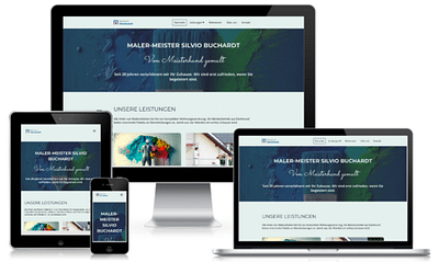 Website für Malermeister Buchardt - Website Administration