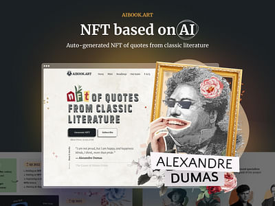 AIBook - NFTs based on AI - Webseitengestaltung