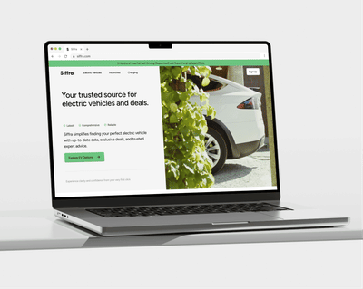 Siffra: EV Incentives & Deals Finder Web Design - Social media
