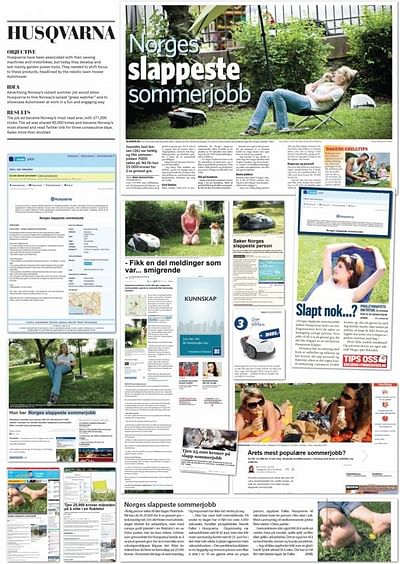 NORWAY’S LAZIEST SUMMER JOB - Publicité