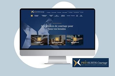 Pressurtis Courtage -  Création site internet - Ergonomie (UX/UI)
