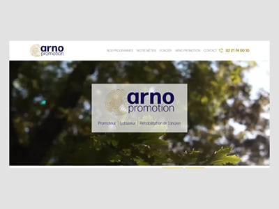 Arno Promotion : reprise et maintenance d'un site WordPress - Création de site internet