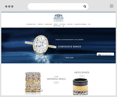 Arthur's Jewelers - E-commerce