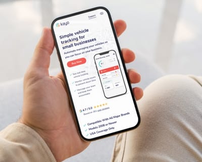UX/UI design case study for a GPS tracking mobile app - Application mobile