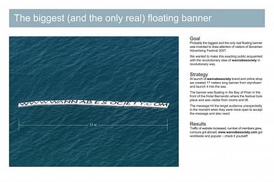 FLOATING BANNER - Reclame