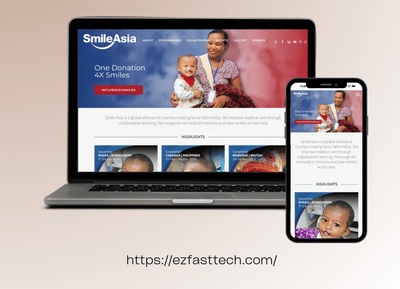 Smile Asia Website - Website Creatie